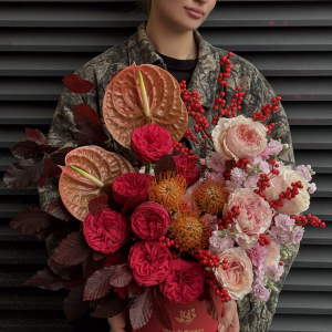 цветы в коробке